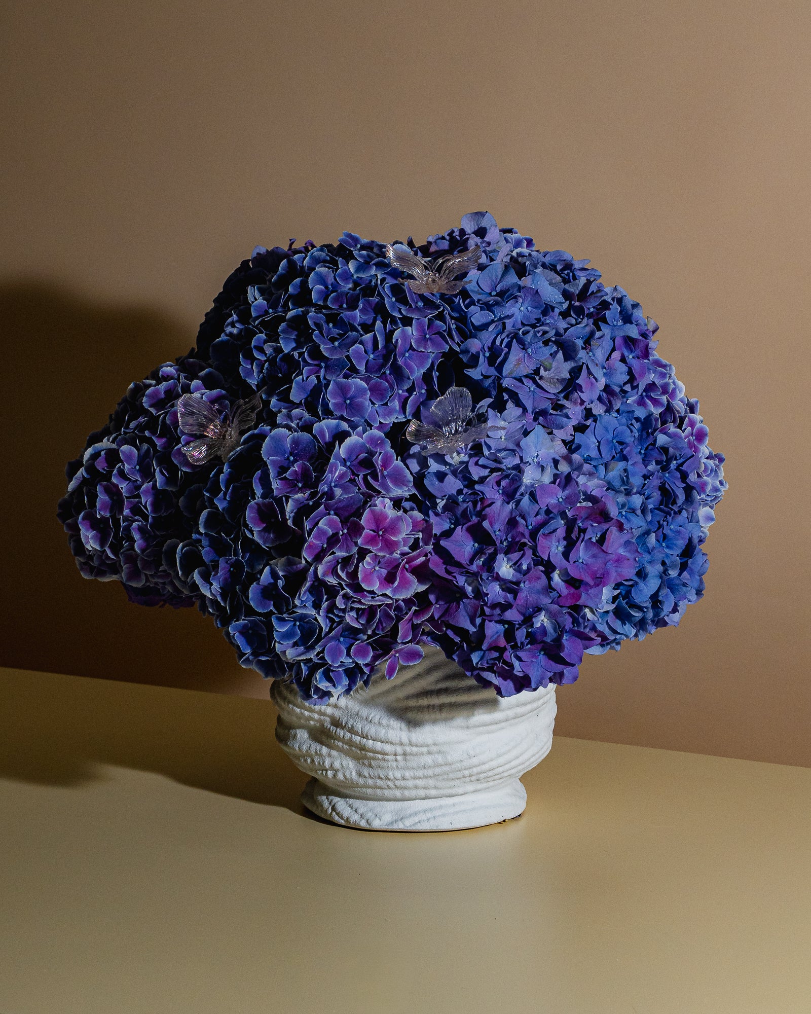 Midnight Indigo Floral Arrangement in a Vase