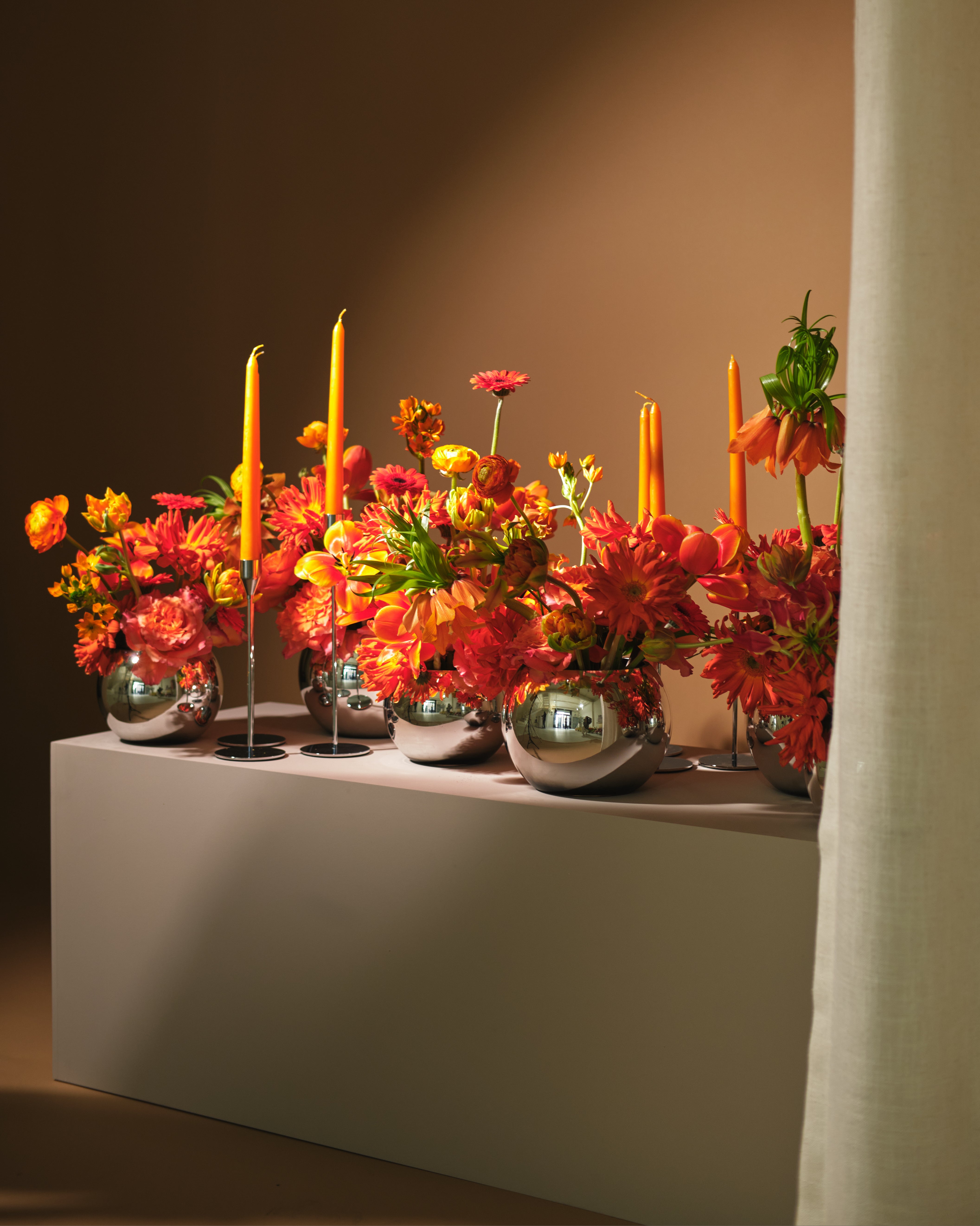 Sunset Floral Centrepieces