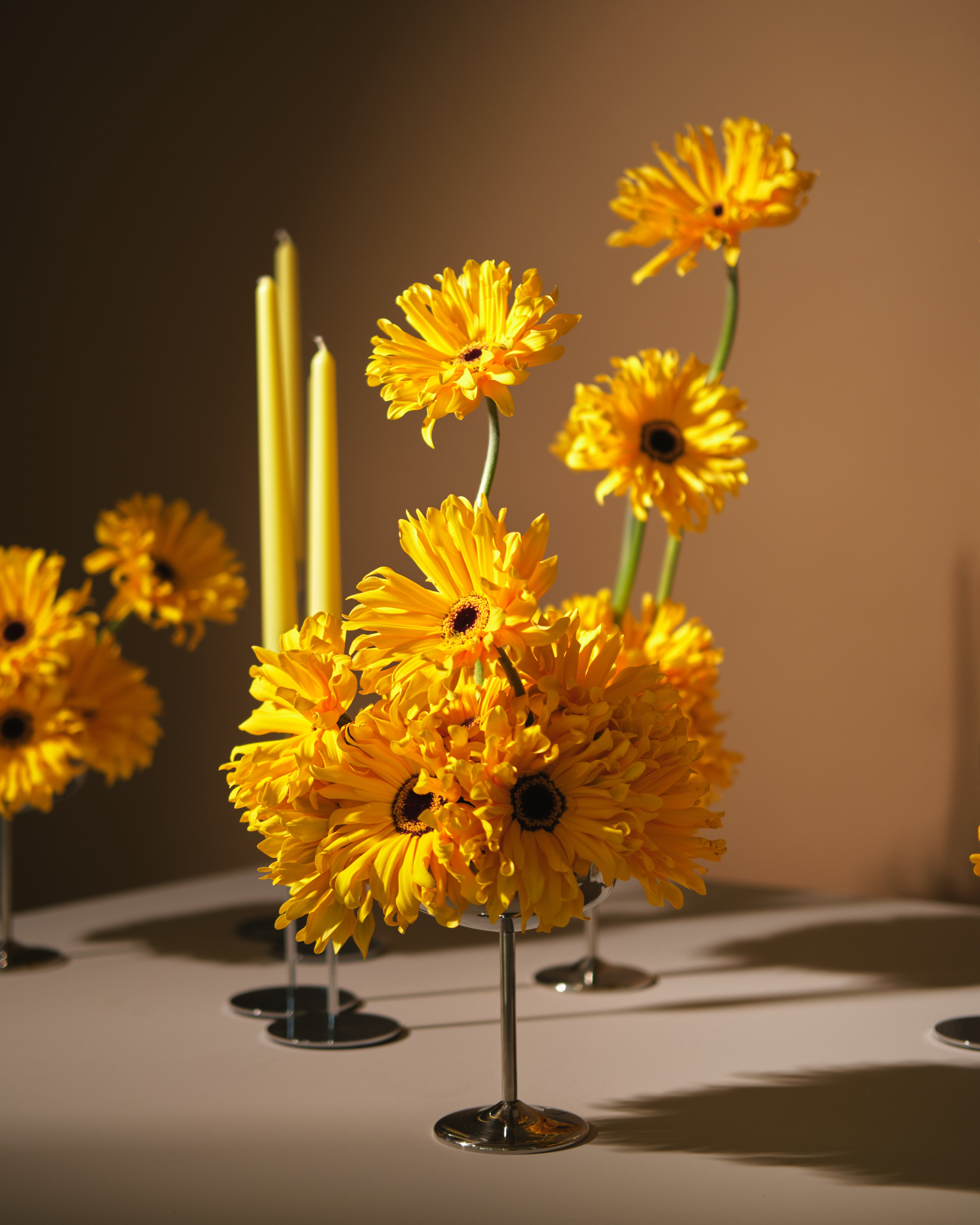 Daylight Gerbera Floral Centrepieces