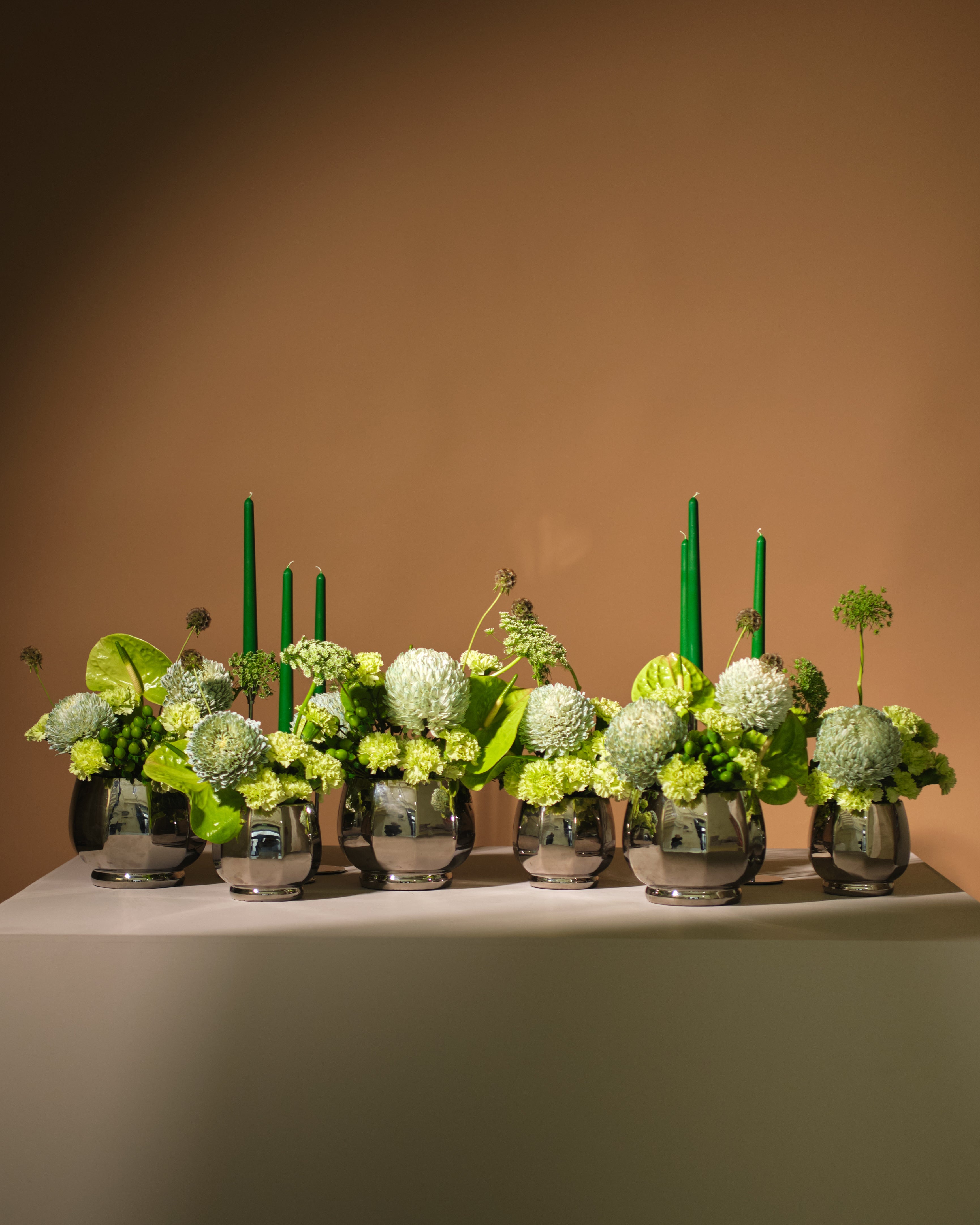 Crescent Floral Centrepieces