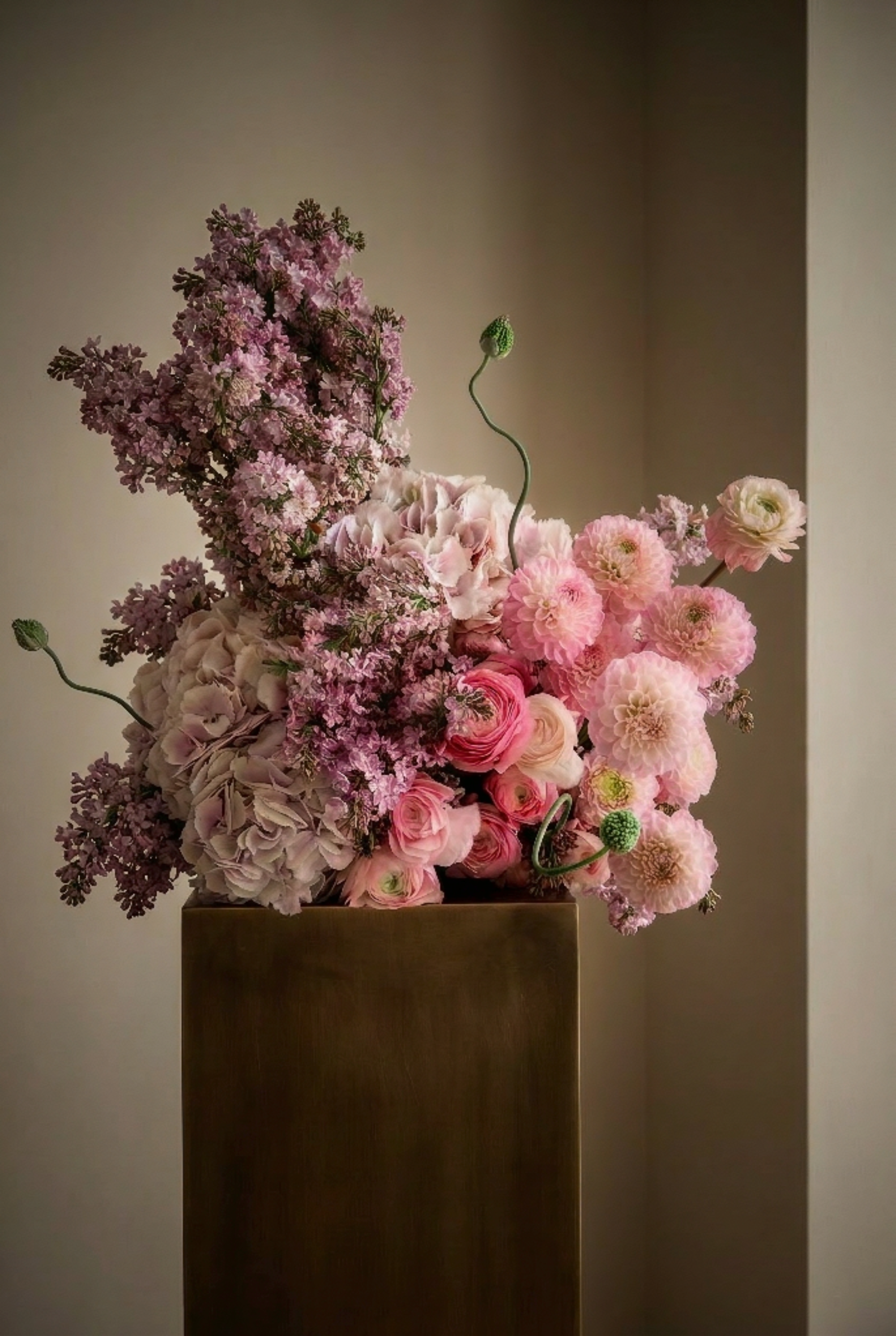 Lilac and Pink Floral Arrangement