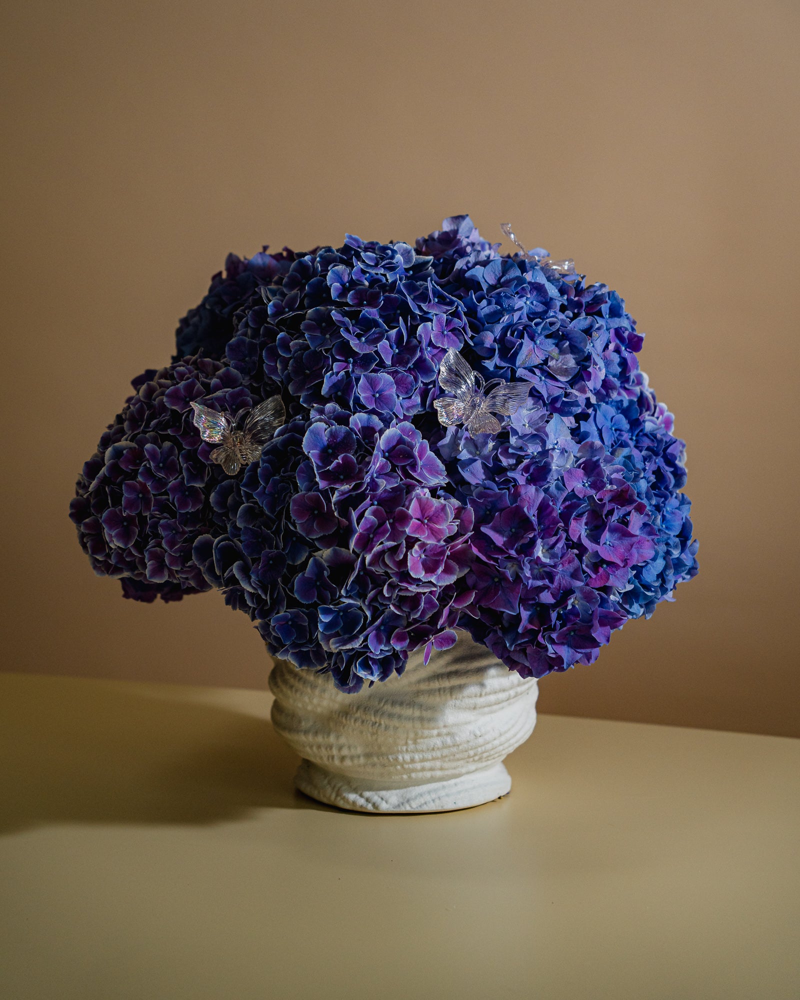 Midnight Indigo Floral Arrangement in a Vase