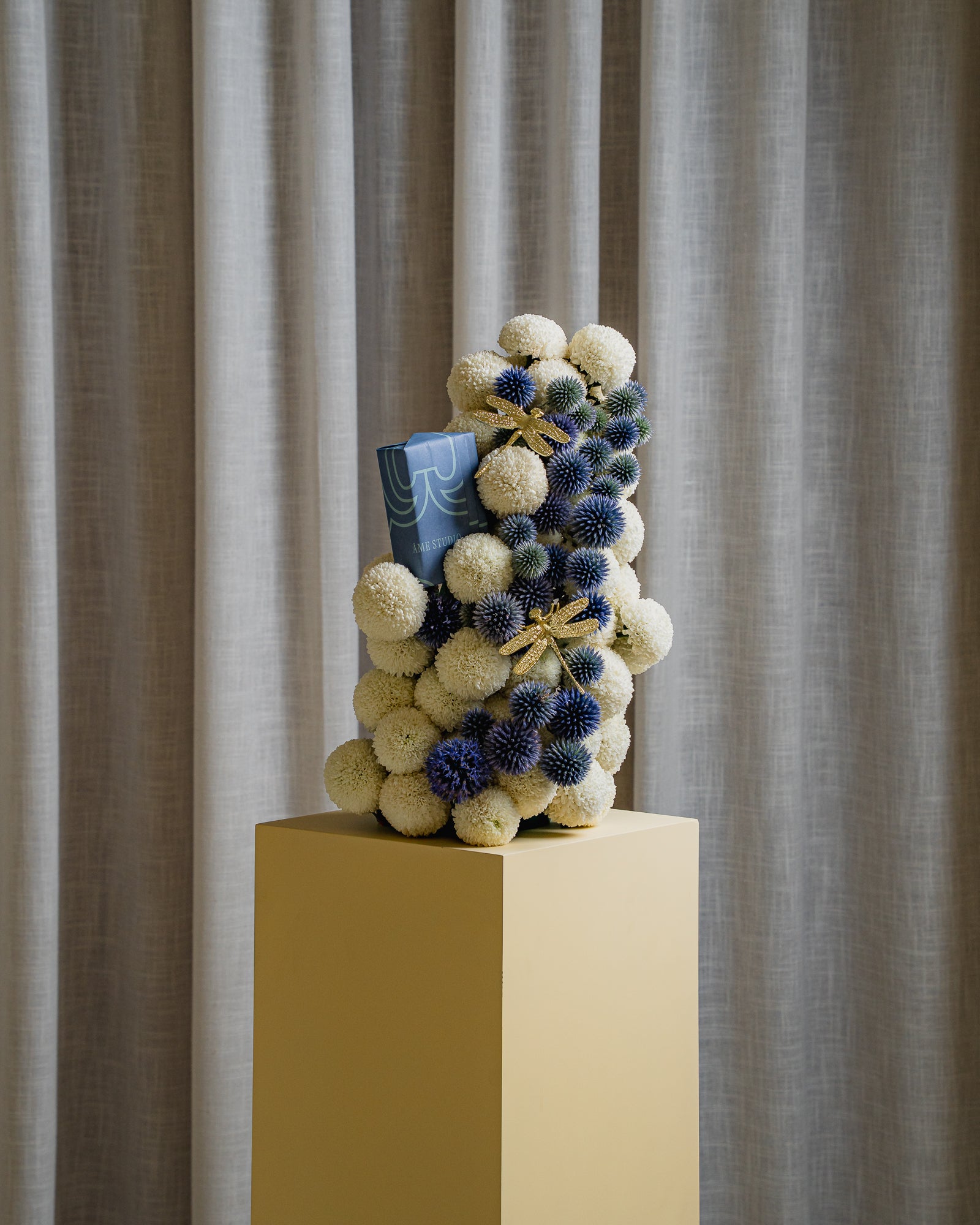 Pompom and Thistles Floral Arrangement