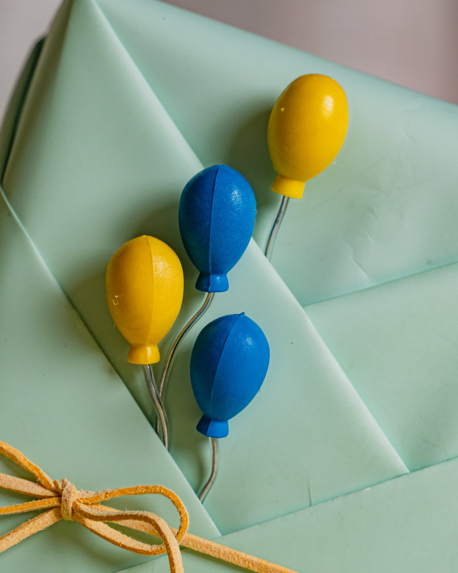 Sunny Yellow and Sky Blue Flower Arrangement
