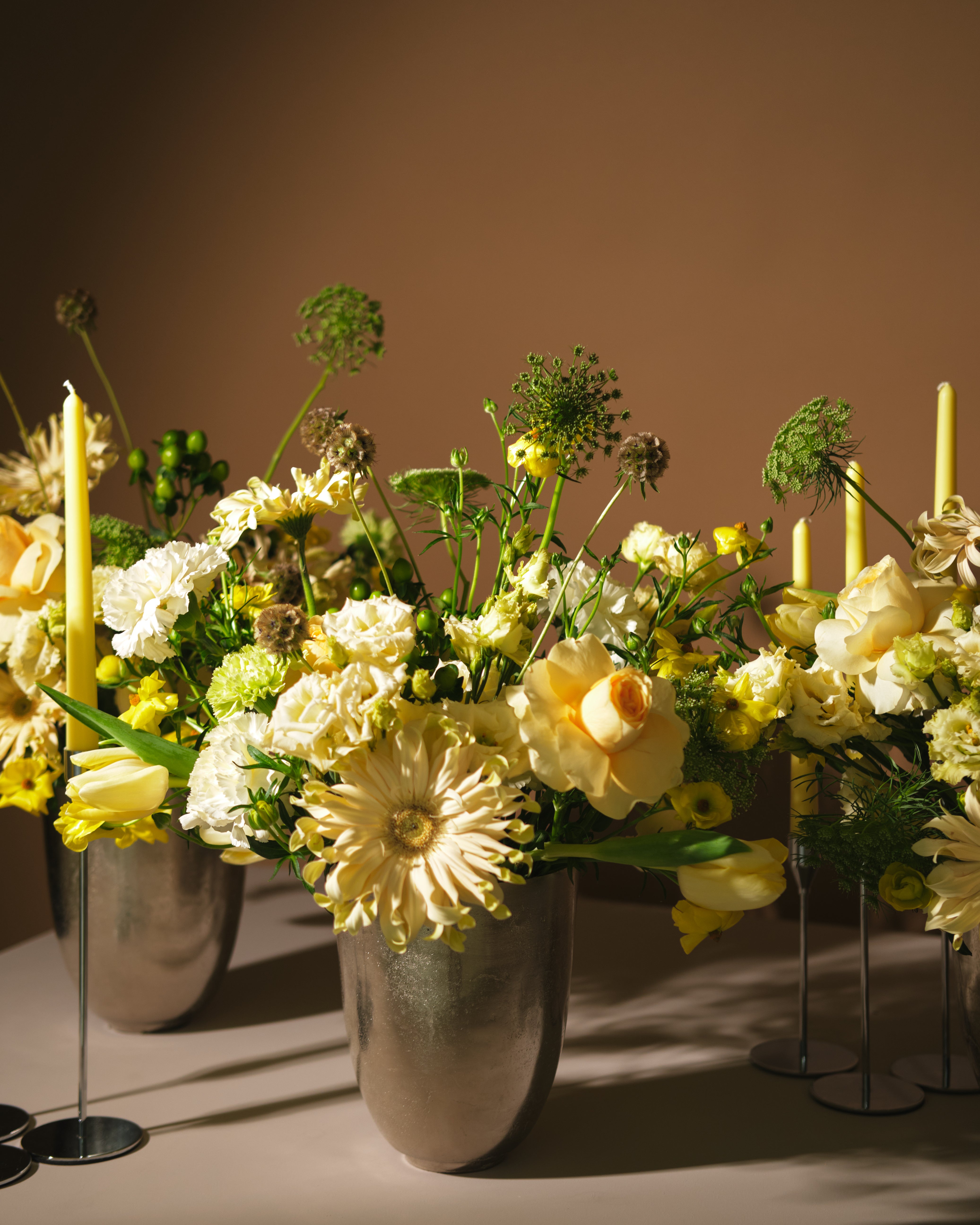 Daylight Mix Yellow Floral Centrepieces