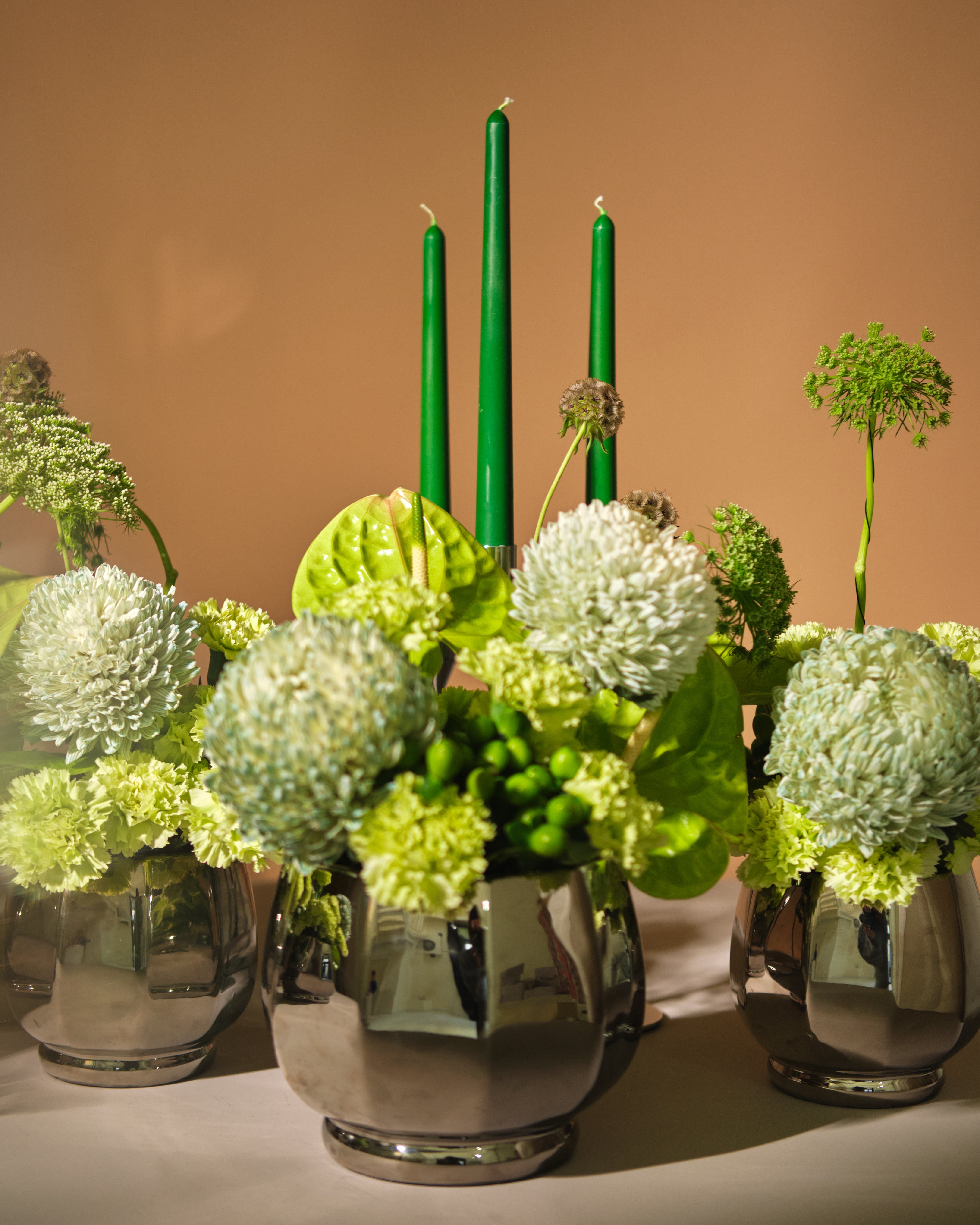 Crescent Floral Centrepieces