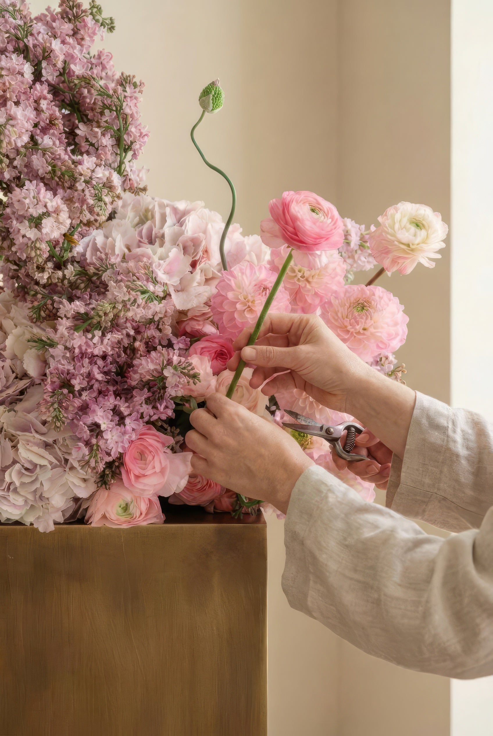 Lilac and Pink Floral Arrangement